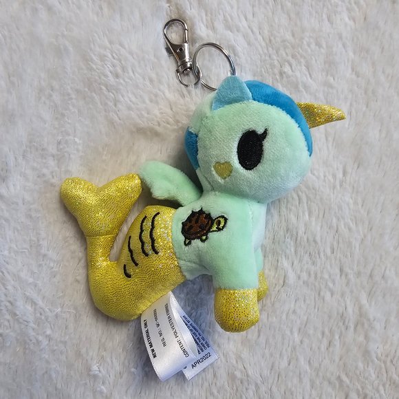 Tokidoki Mermicorno Series 5 Sea Green Turtle Collectible Keychain Clip-On - Picture 1 of 4